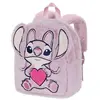 Disney Lilo et Stitch Angel Heart-Sac à dos Plush, Rose