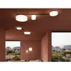 LEDsC4 SPARK-Plafonnier LED Acier/Verre dimmable Ø14cm