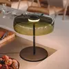 LEDsC4 LEVELS-Lampe à poser LED Acier/Verre variateur intégré Ø42cm