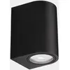 Applique d'extérieur LEDS-C4 Eko Single, noir, largeur 7 cm, aluminium
