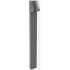 LEDS-C4 Borne lumineuse Eko Inclined, gris, hauteur 80 cm, aluminium