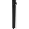 LEDS-C4 Borne lumineuse Eko Inclined, noire, hauteur 80 cm, aluminium