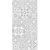 Home and Living Tapis vinyle carreaux ciments talavera gris 200x250cm