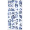 Home and Living Tapis vinyle carreaux ciments séville bleu 120x160cm