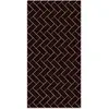Home and Living Tapis vinyle mosaïque de briques noires 40x80cm