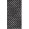 Home and Living Tapis vinyle mosaïque de brique grise 80x250cm