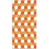 Home and Living Tapis vinyle mosaïque hexagones de ton orange 200x200cm