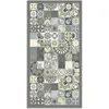 Home and Living Tapis vinyle carreaux ciments cuisine bleu 120x160cm