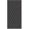 Home and Living Tapis vinyle mosaïque hexagones gris 60x110cm