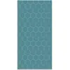 Home and Living Tapis vinyle mosaïque hexagones bleus 160x230cm