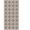 Home and Living Tapis vinyle carreaux ciments salamanque brun 80x300cm