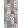 Home and Living Tapis vinyle carreaux ciments nijar multicolore 60x250cm