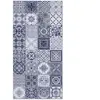 Home and Living Tapis vinyle carreaux ciments nijar bleu 80x300cm