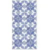 Home and Living Tapis vinyle carreaux ciments cordoue bleu 60x110cm