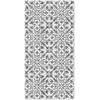 Home and Living Tapis vinyle carreaux ciments géométrique gris 80x300cm