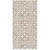 Home and Living Tapis vinyle carreaux ciments géométrique brun 140x200cm