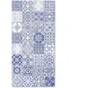 Home and Living Tapis vinyle carreaux ciments jaen bleu 40x80cm