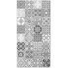 Home and Living Tapis vinyle carreaux ciments jaen gris 80x250cm