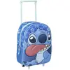 CERDA Sac à dos trolley - Disney - Stitch - 3D - Poignée télescopique - Enfant