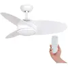 Kekai - Ventilateur de Plafond Levante dc 105x38 cm 55W Blanc avec Pal...