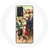 Coque pour Samsung Galaxy A32 4G One Piece Luffy Affiche Equipages Manga Anime