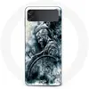 Maniacase Coque Samsung Galaxy Z Flip4 vikings ragnar lothbrok bouclier corbeau