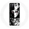 Coque pour smartphone - Maniacase - Xiaomi Redmi Note 11s 5G - Anime manga - Noir et blanc - Souple