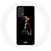 MANIACASE Coque pour Samsung Galaxy A13 4G One Piece Manga Anime Luffy Fond Noir