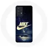 Coque pour Samsung Galaxy A13 4G Nike Logo Doré Nuit Étoilée Maniacase