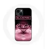 Maniacase Coque pour Iphone 14 Wallpaper diamante Blackpink Kpop Logo Rose