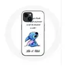 Coque - Maniacase - Iphone 14 Plus - Lilo et Stitch Ohana - Souple - Blanc