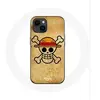 Coque - Maniacase - Iphone 14 - One Piece Manga Tete de Mort - Souple - Noir