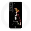 MANIACASE Coque pour Samsung Galaxy S21 FE One Piece Manga Anime Luffy Fond Noir