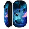 Souris sans fil maniacase noir Stitch bleu frand bleu