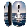 Souris noir Sans Fil nike logo blanc mer solei