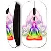 Souris sans fil maniacase noir Lotus chakra coloree