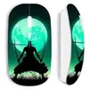 Souris sans fil maniacase blanche roronoa zoro triple épée pleine lune
