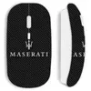 Souris sans fil maniacase blanche masertati blanc fond carbonne
