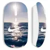 Souris blanc sans Fil nike logo blanc mer solei