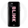 Coque pour Iphone 13 Pro Blink Fandom Blackpink Logo Rose Fond Noir