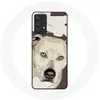Coque pour Samsung Galaxy A13 4G / A13 4G Lite Chien de Pitbull Blanc