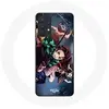 Maniacase Coque pour Samsung Galaxy A13 4G / A13 4G Lite Tanjiro Nezuko et Inosuke Slayer Kimetsu no Yaiba Manga