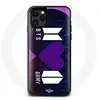 Maniacase Coque pour Iphone 13 Bangtan Sonyeondan Logo BTS Et Logo ARMY I Purple You