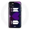 Maniacase Coque pour Iphone 13 Pro Bangtan Sonyeondan Logo BTS Et Logo ARMY I Purple You