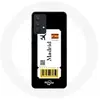 Maniacase Coque pour Samsung Galaxy A13 4G / A13 4G Lite Billet d'avion Madrid Espagne