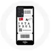 Coque pour Samsung Galaxy A13 4G / A13 4G Lite Billet d'avion Istanbul Turquie