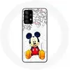 Maniacase Coque pour Samsung Galaxy A13 4G / A13 4G Lite Mickey Mouse Fleurs Coeurs