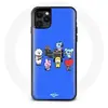 Coque pour Iphone 13 Pro BTS BT21 Tata Chimmy Cooky Rj Koya Shooky Et Mang Jouent De la musique Fond Bleu
