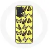 Coque pour Samsung Galaxy A13 4G / A13 4G Lite Papillons Fond Jaune
