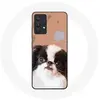 Coque pour Samsung Galaxy A13 4G / A13 4G Lite Epagneul japonais Noir et Blanc Race de chiens